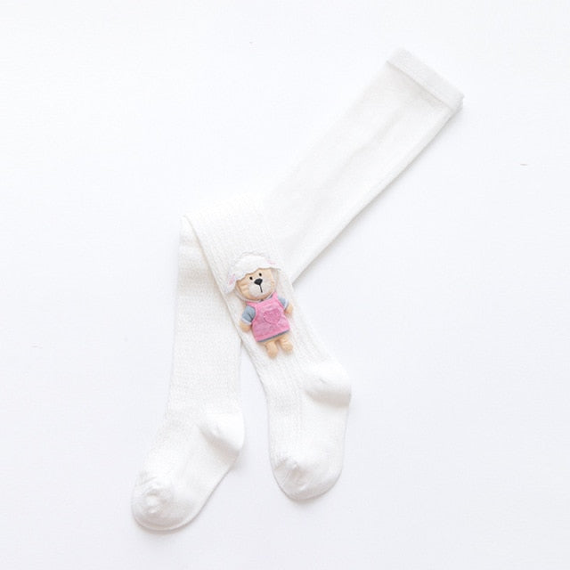 Strumpbyxor för flickor: Stil och komfort med tecknade dockmönster