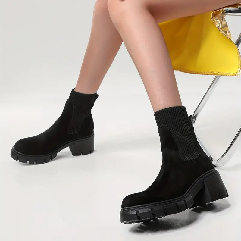 Botas de meia modernas e confortáveis para um estilo na moda 