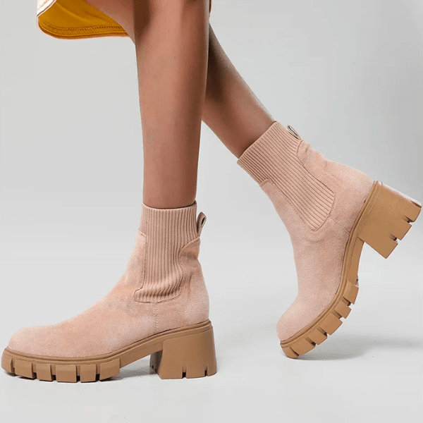 Botas de meia modernas e confortáveis para um estilo na moda 