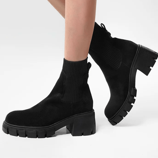 Botas de meia modernas e confortáveis para um estilo na moda 