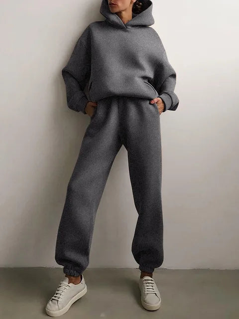 Conjunto chique de conforto de inverno