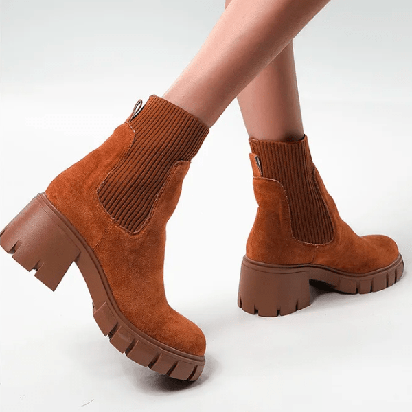 Botas de meia modernas e confortáveis para um estilo na moda 